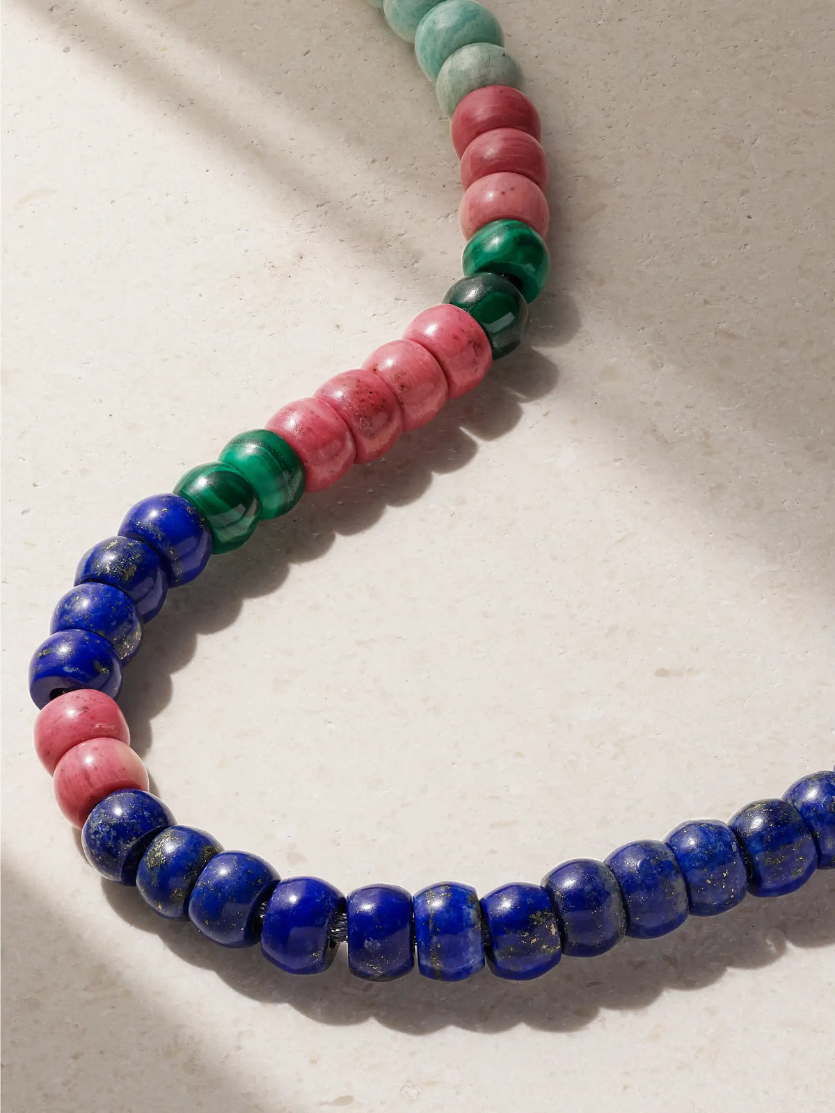 Forte Beads Cartagena 18-karat Gold And Lurex Multi-stone Necklace