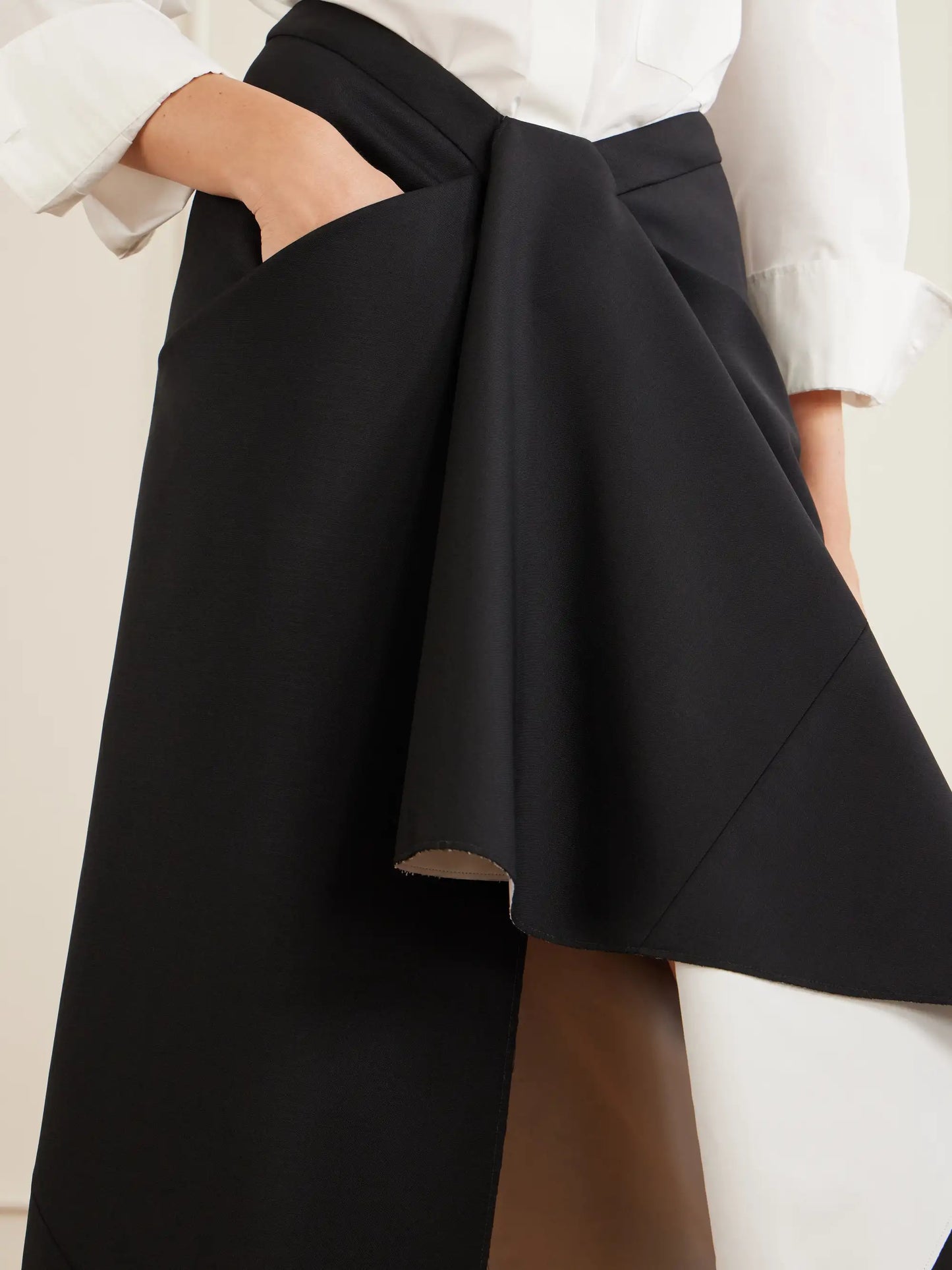 Wool And Mohair-blend Maxi Wrap Skirt