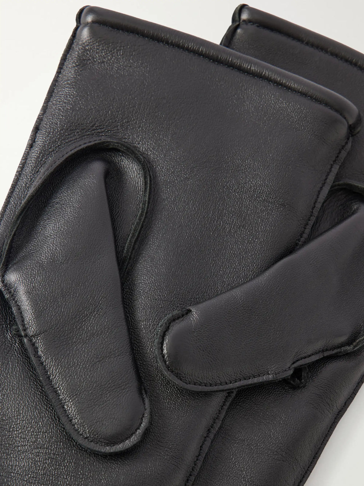 The Row Niles Leather Mittens