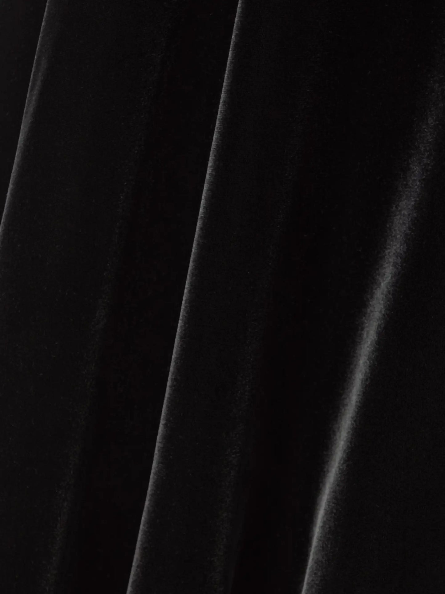 Asymmetric Velvet Skirt