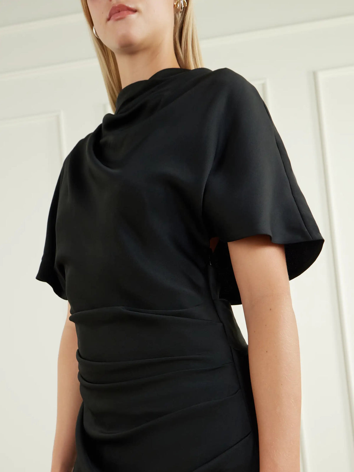 SIMKHAI Open-back Gathered Jersey Maxi Dress