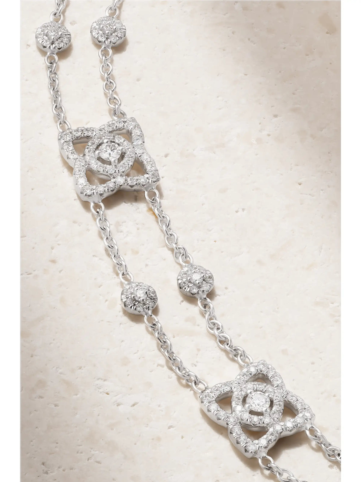 Lotus By De Beers 18-karat White Gold Diamond Bracelet