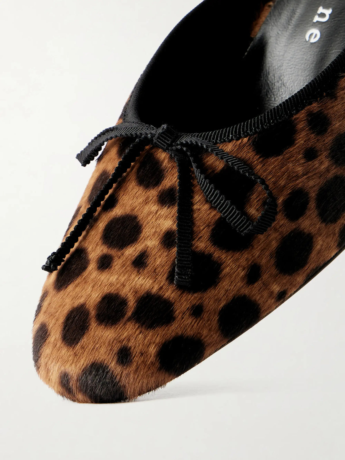 24/7 50 Bow-detailed Leopard-print Pony Hair Pumps