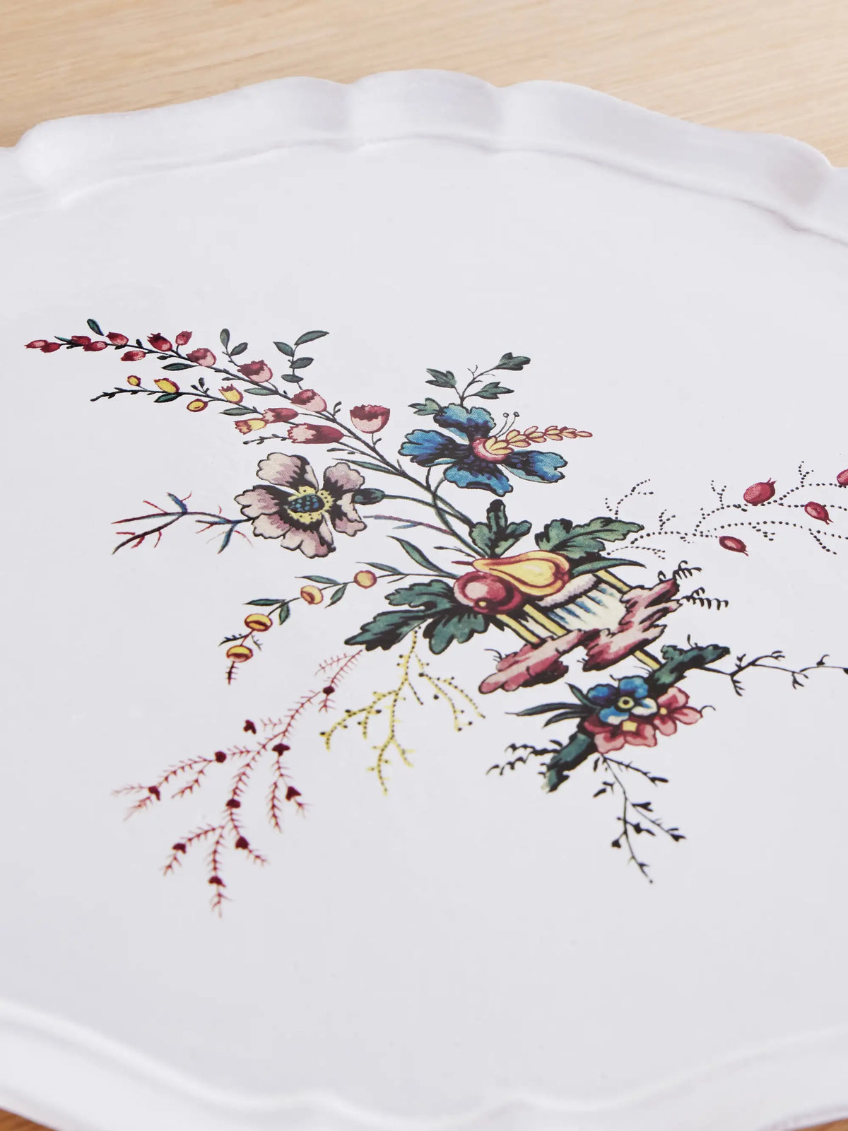 Bush Clover Ceramic Plate