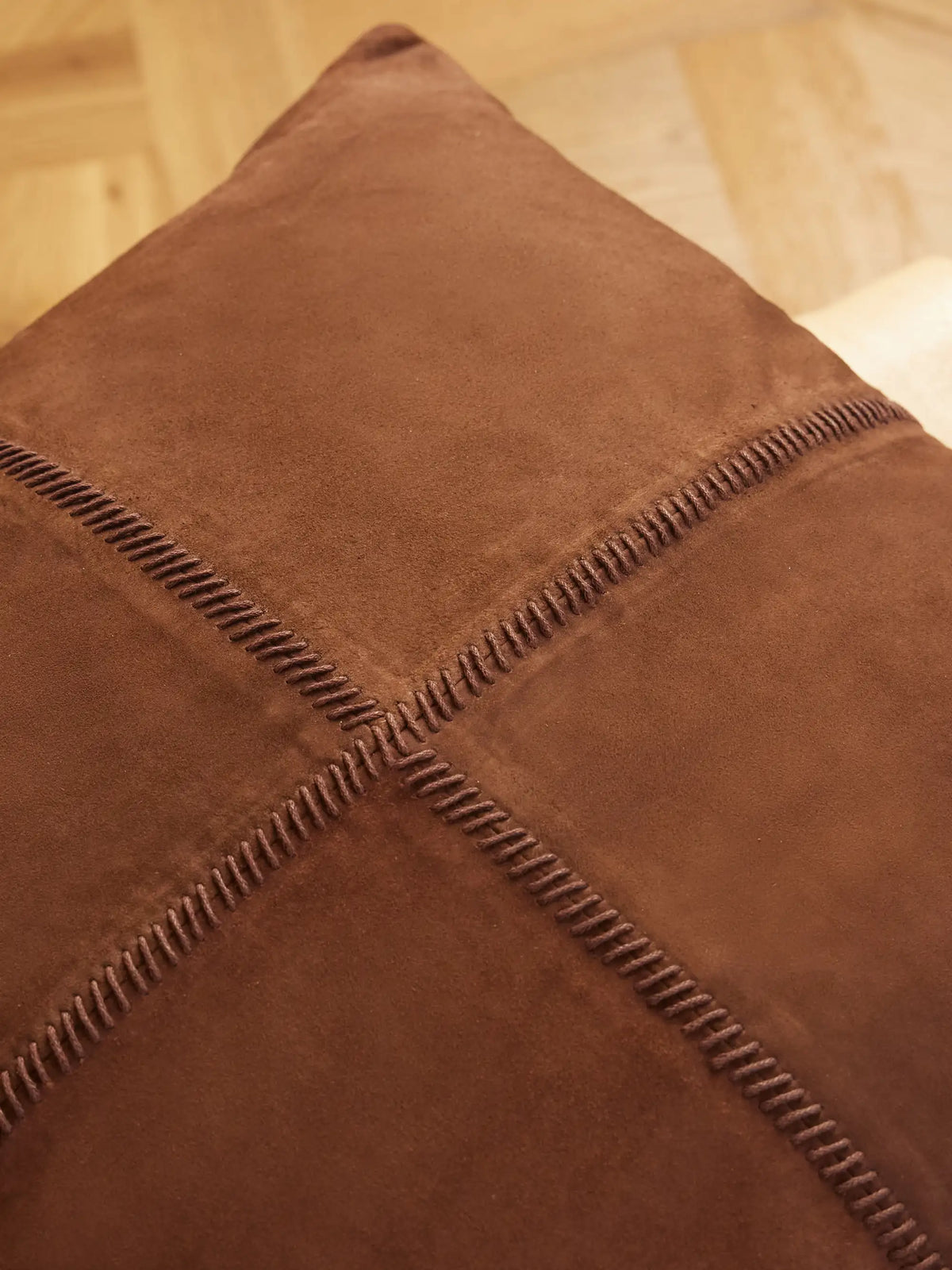 Siera Paneled Suede Cushion