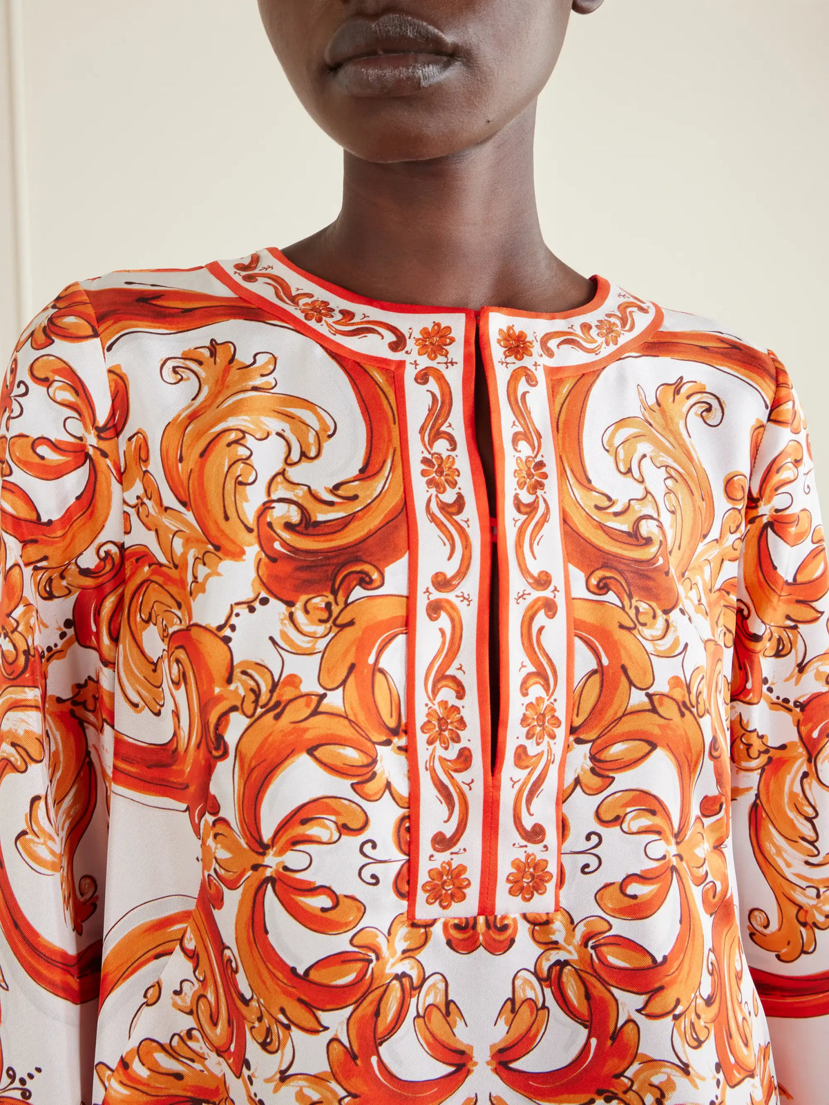 Pleated Printed Silk-twill Mini Dress