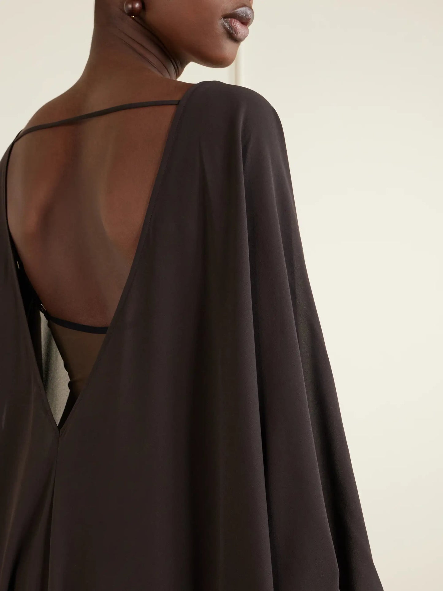 Nour Open-back Chiffon Coverup