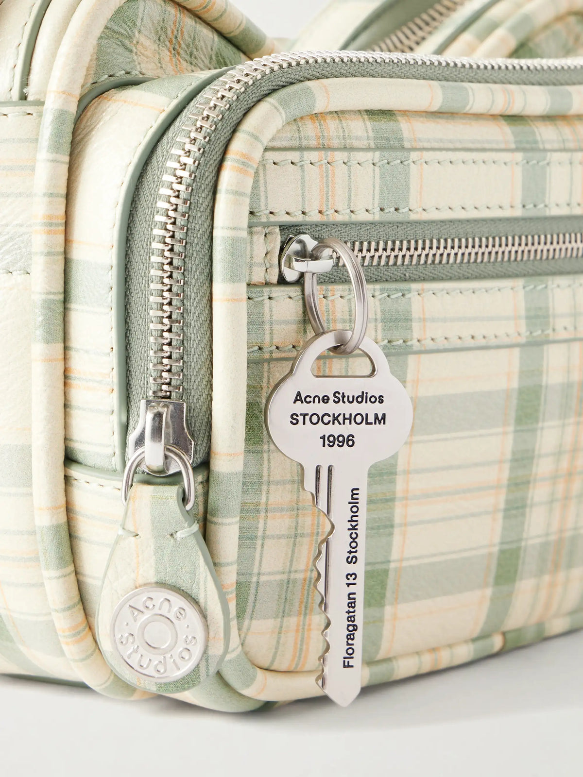 Camero Kit Checked Embellished Leather Shoulder Bag