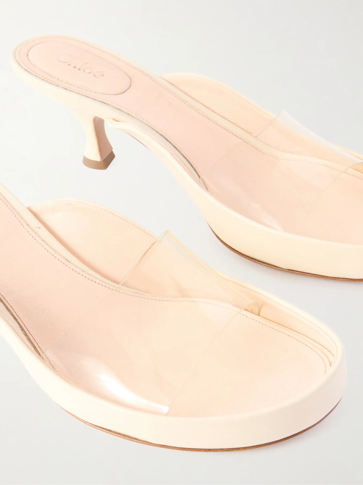 Junie Leather-trimmed Tpu Mules