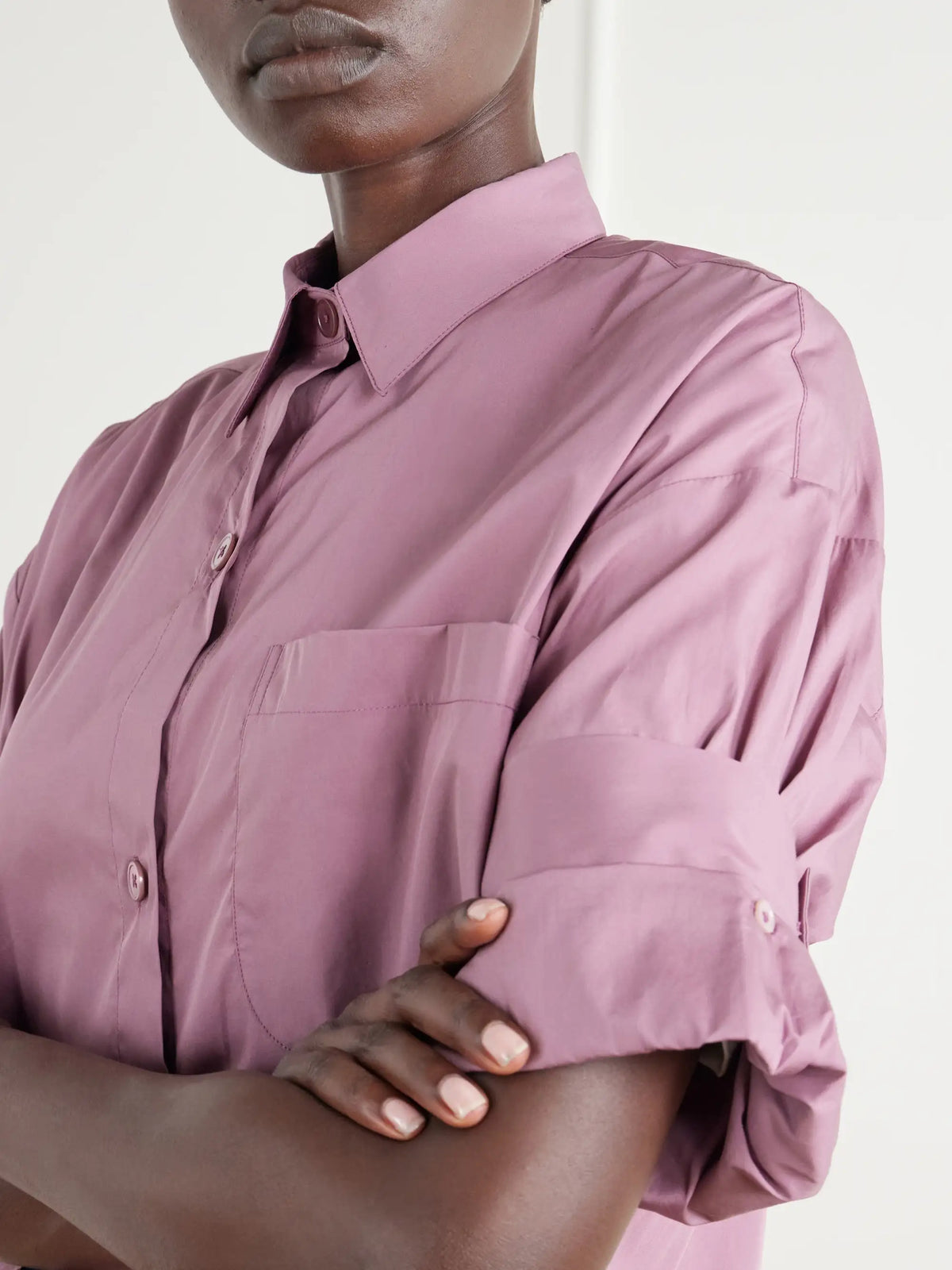 TWP Next Ex Cropped Cotton-poplin Shirt