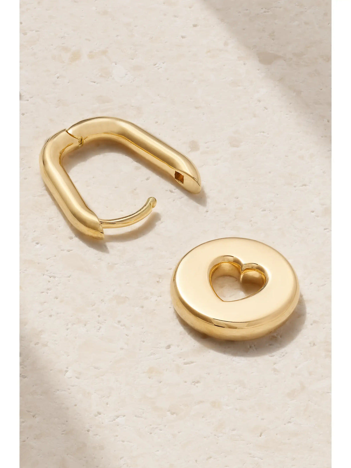 Love Petite Chubby Heart Beat 18-karat Gold Single Earring