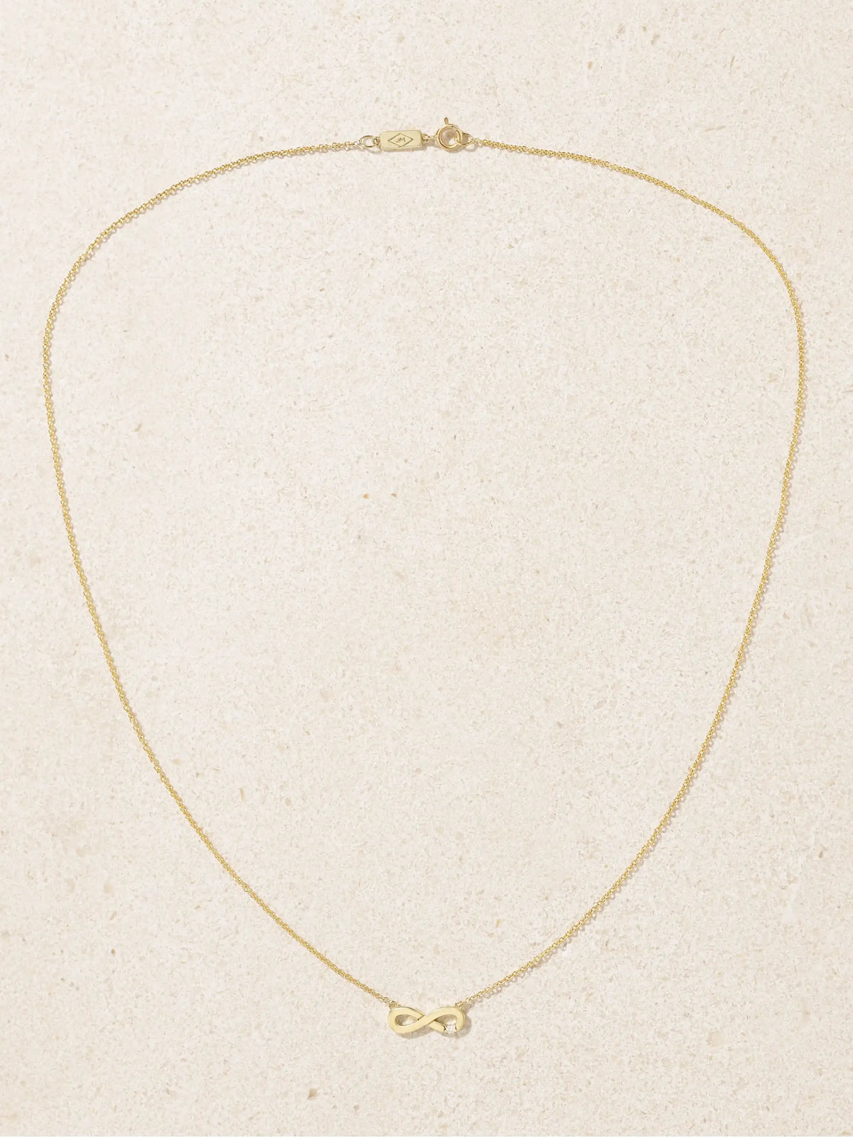 Infinity 18-karat Gold Diamond Necklace