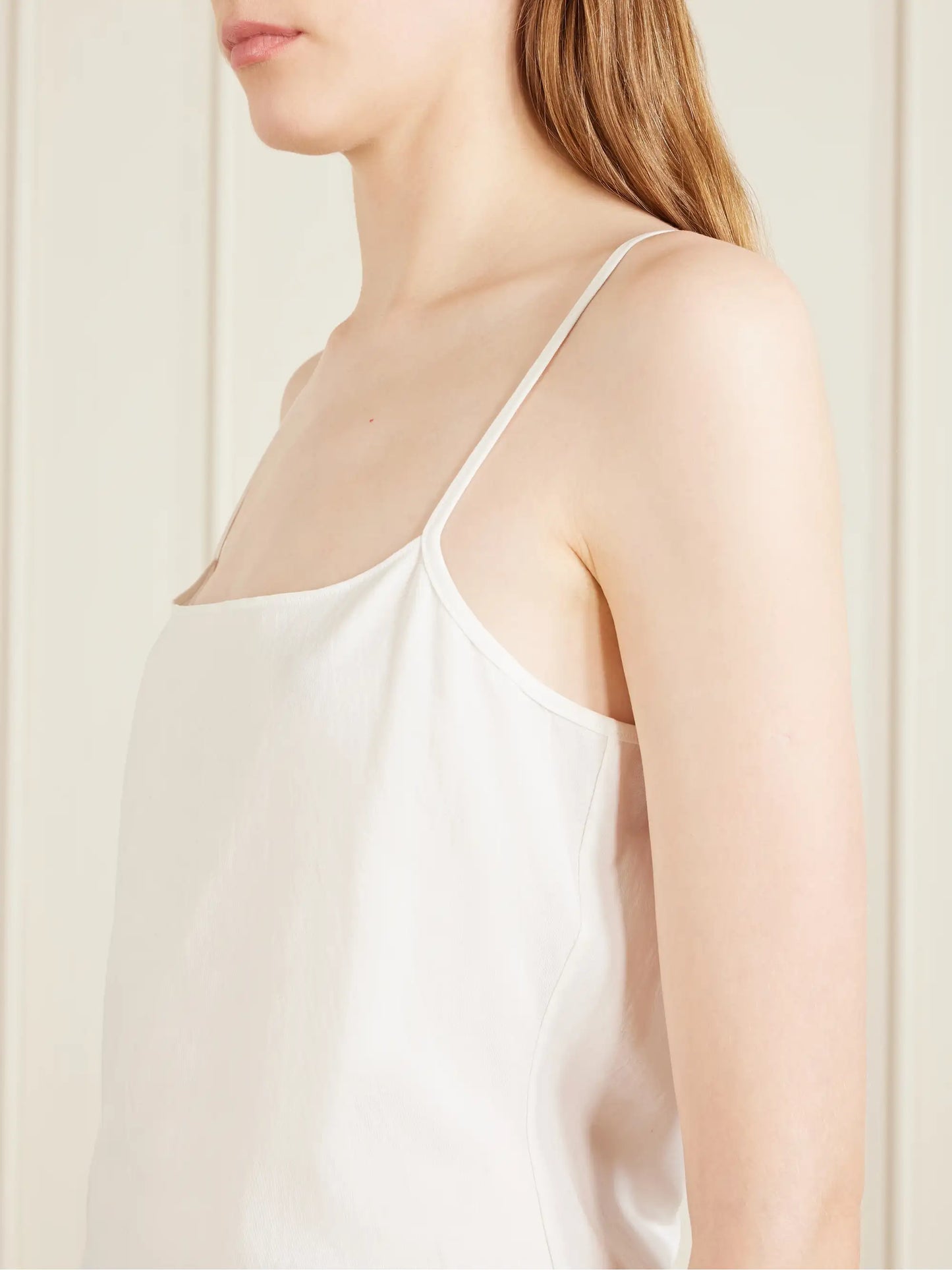 Moss Crinkled Cotton-jersey Camisole