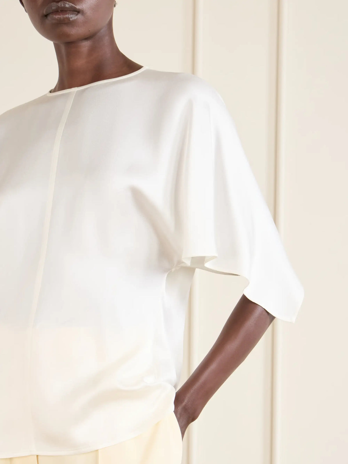 Stella McCartney Open-back Satin Blouse