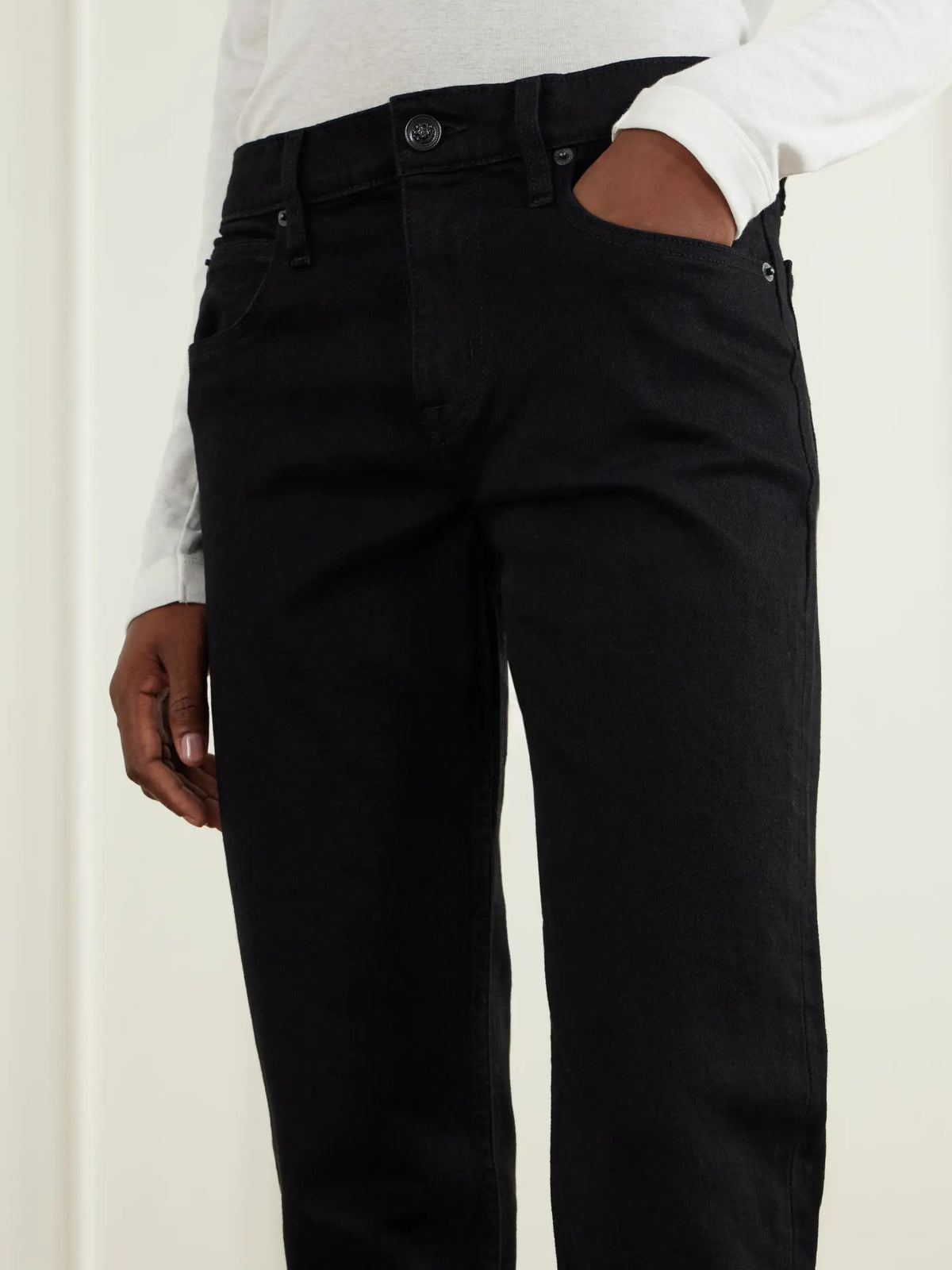 SLVRLAKE Naomi Slim Low-rise Tapered Jeans