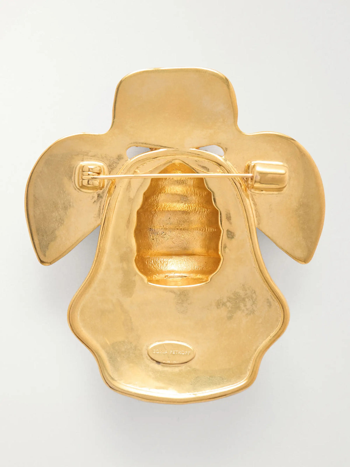 Bee Gold-plated Brooch