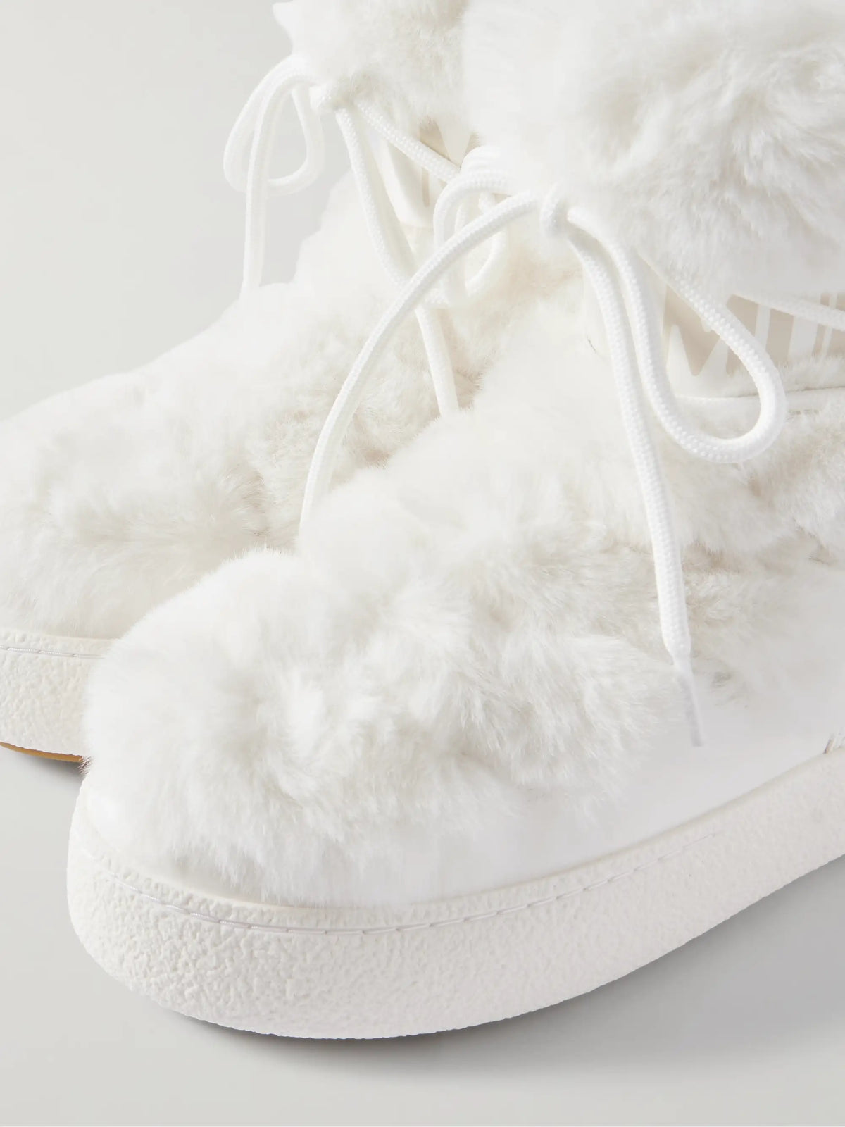 Ltrack Monaco Plush-trimmed Shell And Leather-like Snow Boots