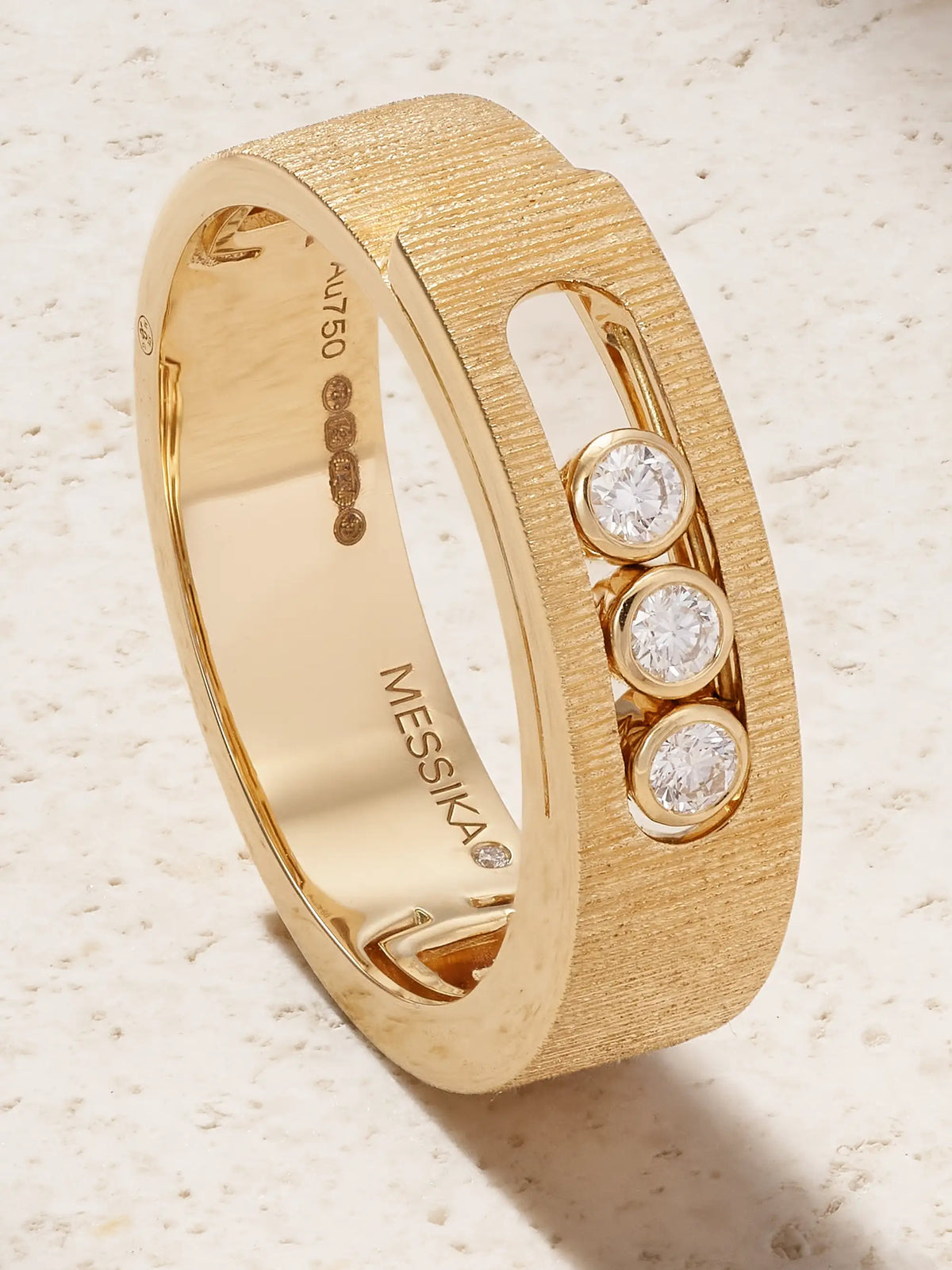 Move Noa Ciselé 18-karat Gold Diamond Ring