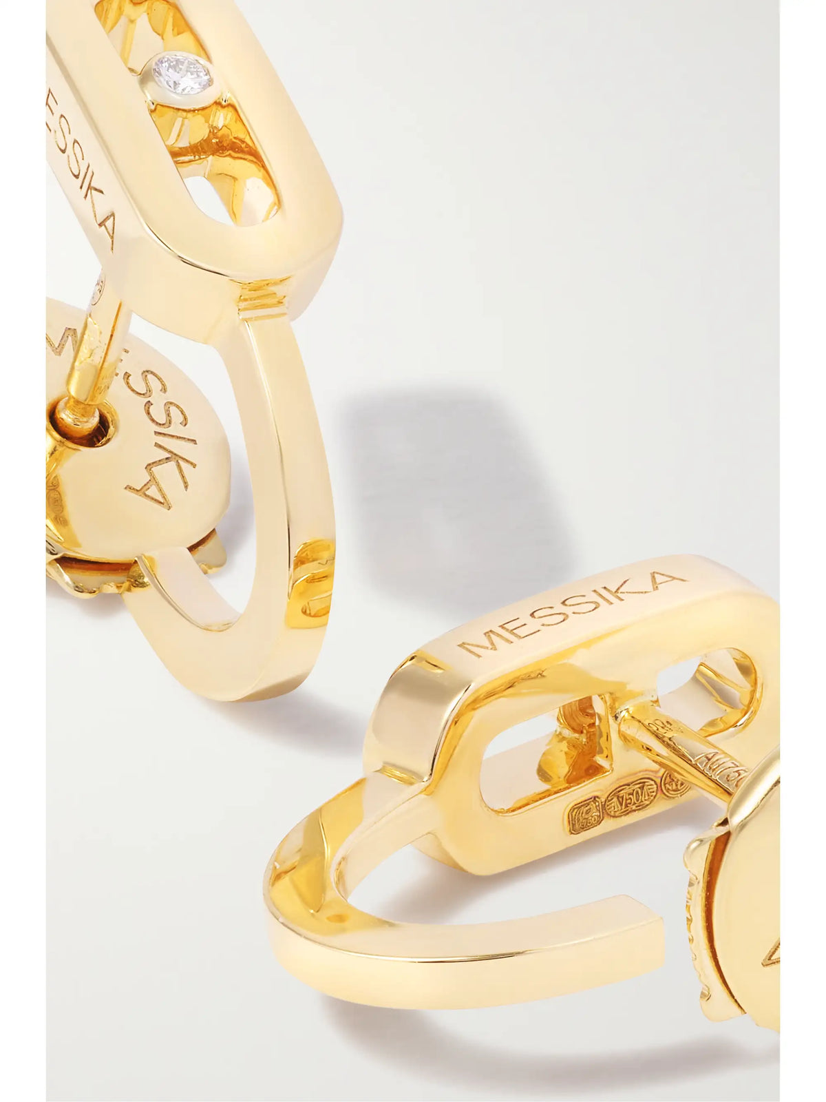 Move Classique 18-karat Gold Diamond Hoop Earrings