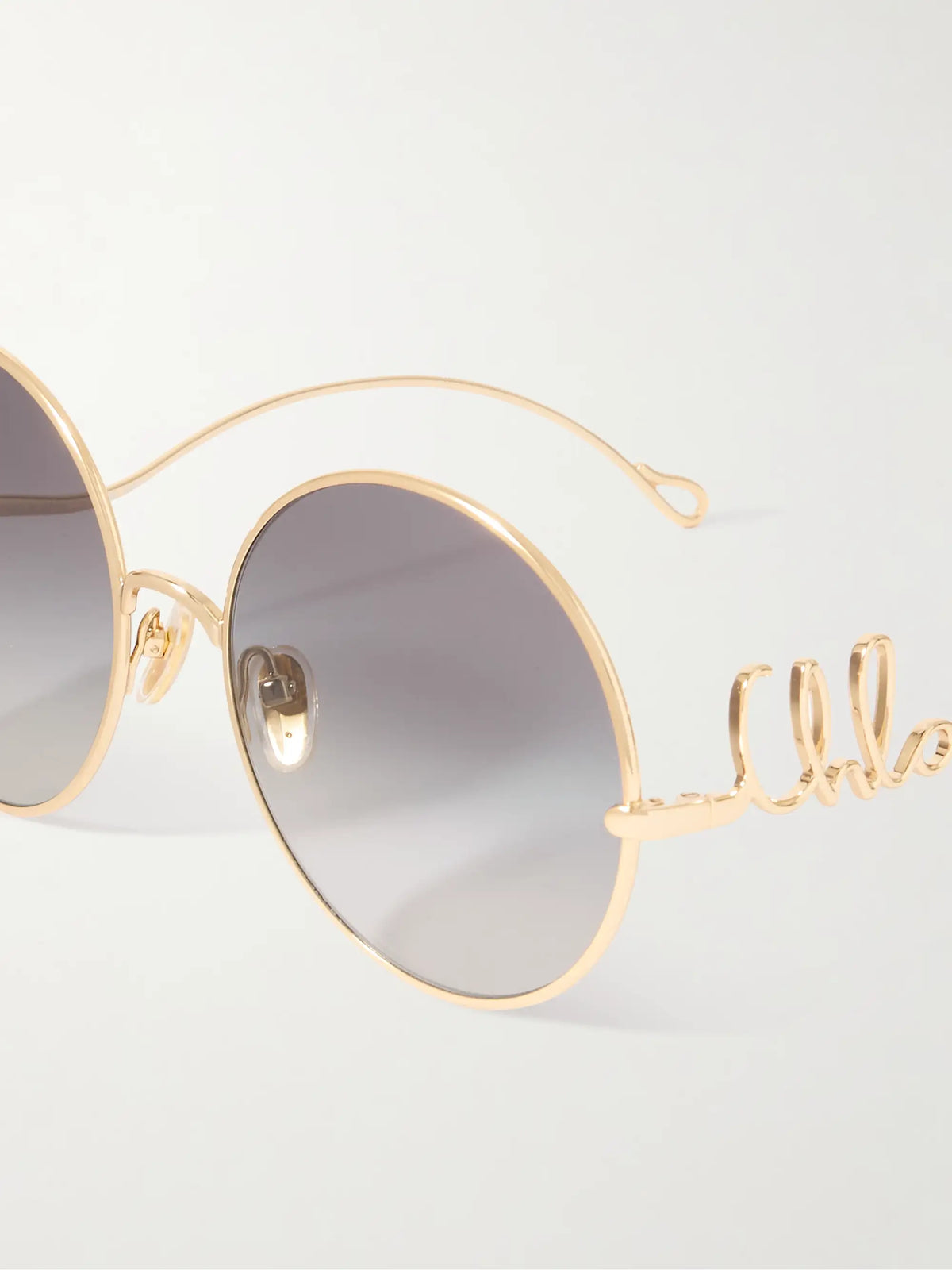 Iconic Round-frame Gold-tone Sunglasses