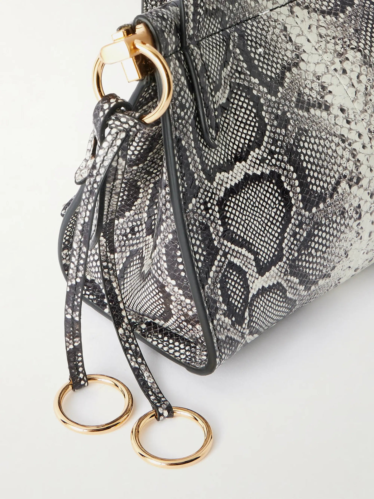 Le Click E/w Medium Snake-effect Eel Shoulder Bag