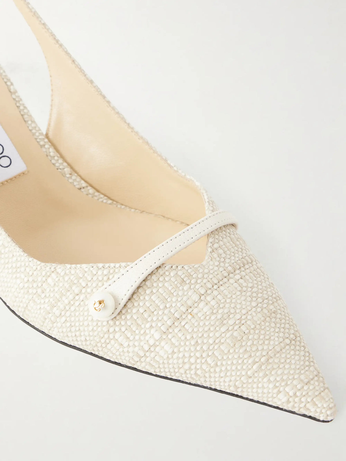 Amita 45 Pearl-embellished Slingback Pumps