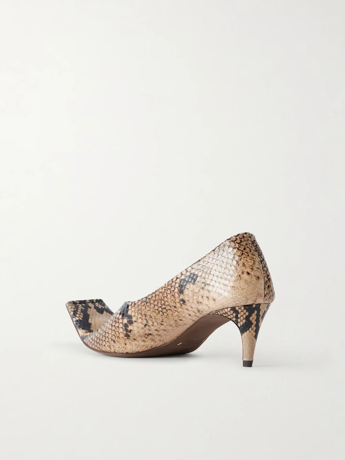 Marlene Snake-effect Leather Pumps