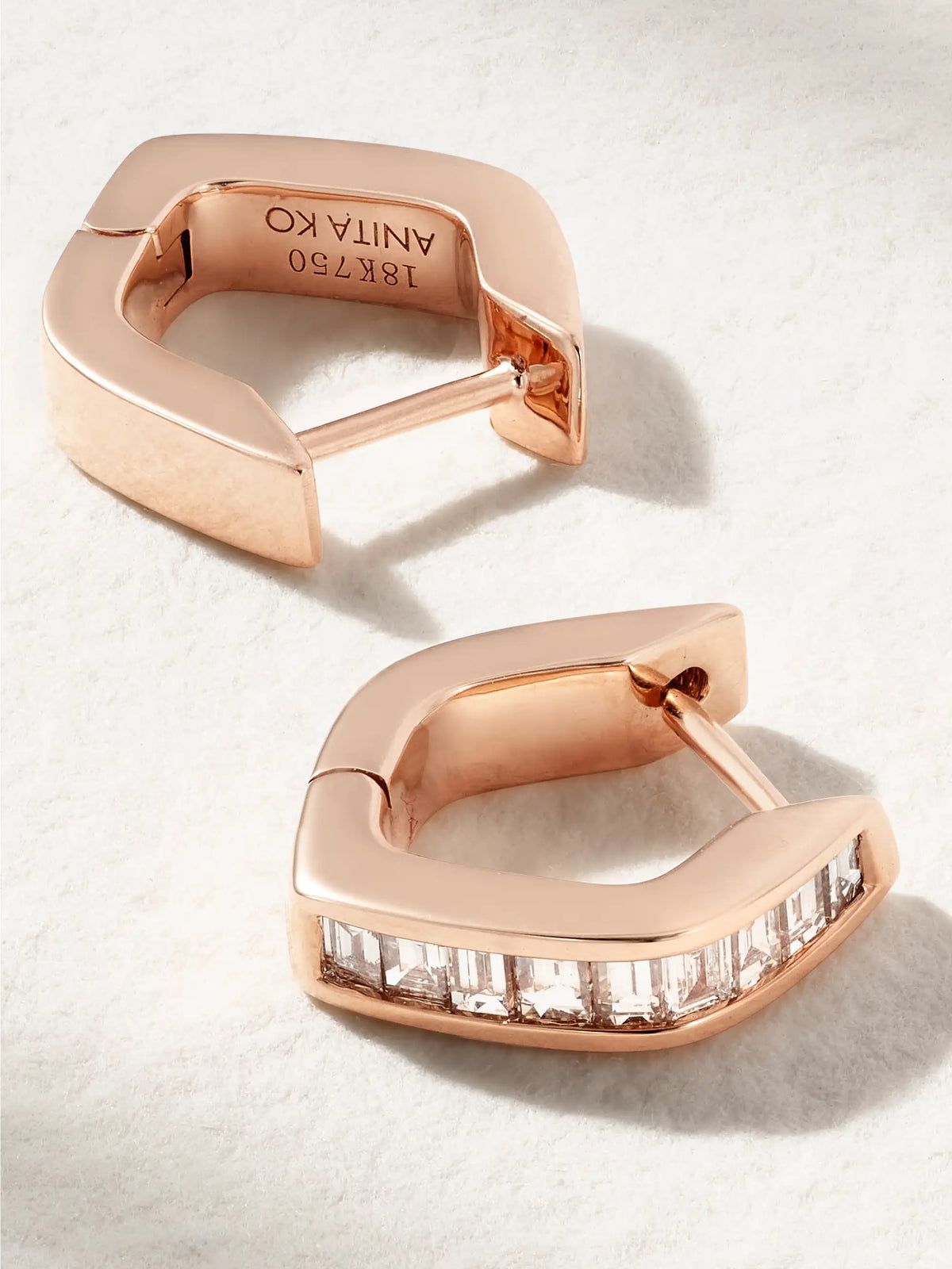 Georgie 18-karat Rose Gold Diamond Earrings