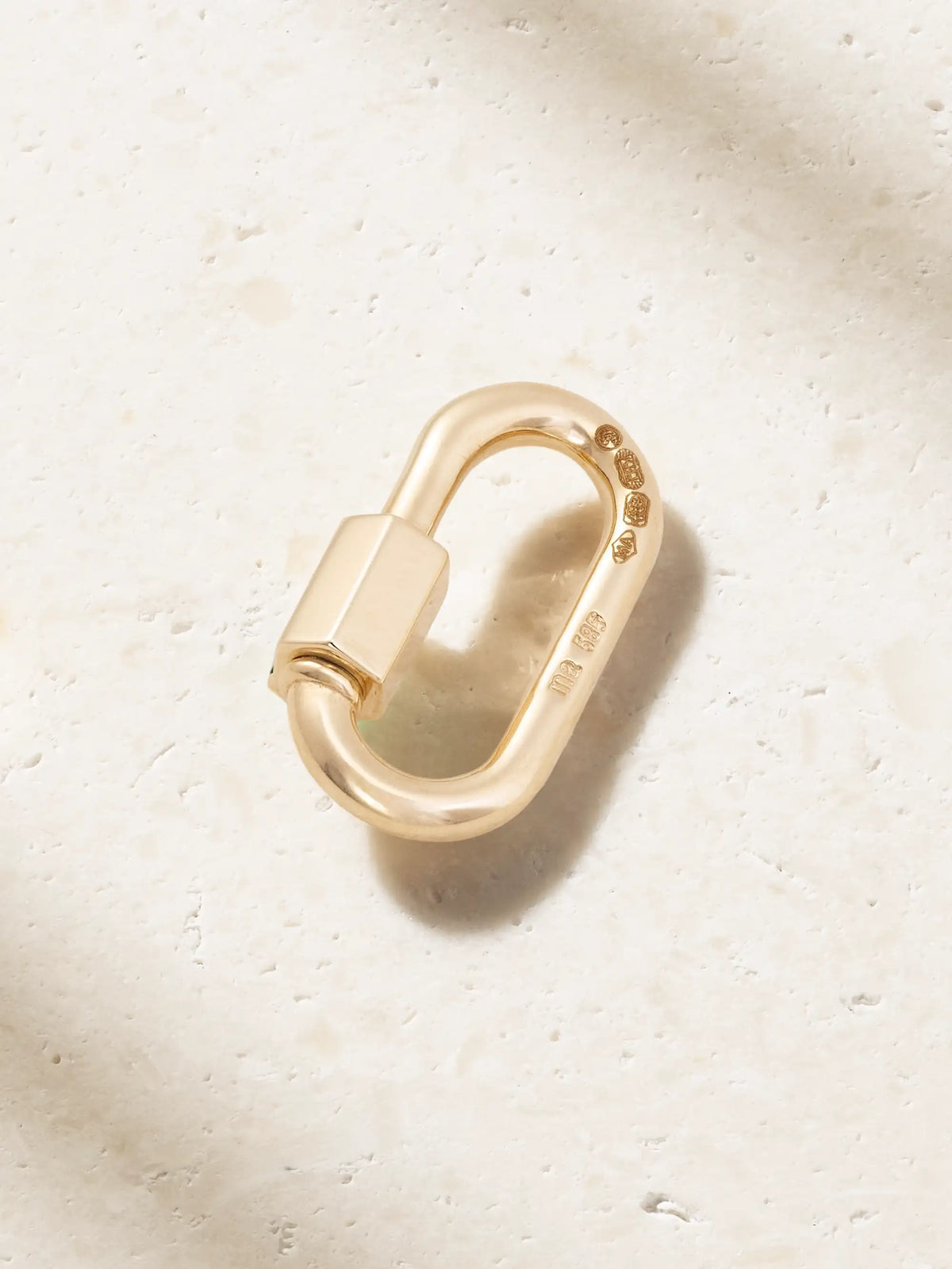 Solo Baguette Babylock 14-karat Gold Emerald Pendant