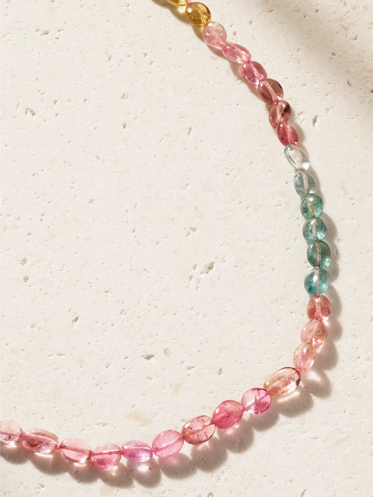 Arizona Candy 14-karat Gold Tourmaline Necklace