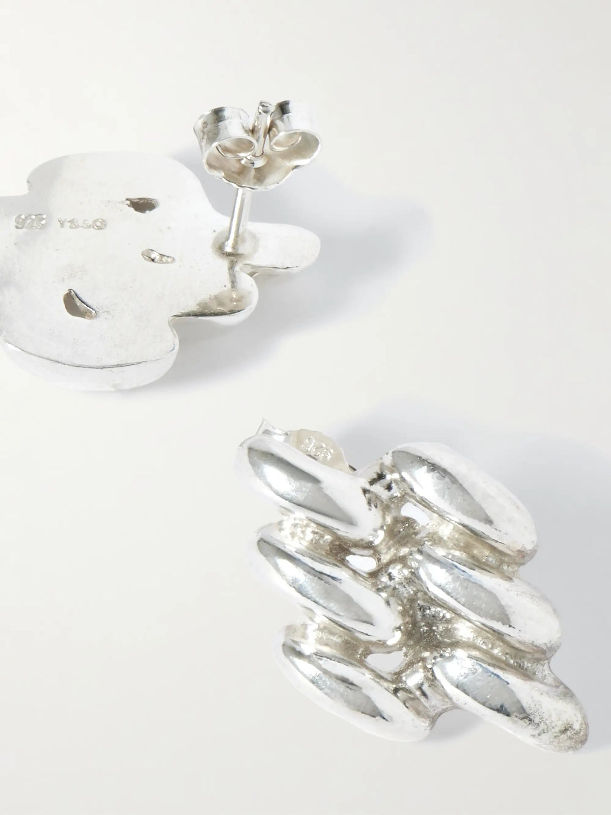 Mini Chain Link Sterling Silver Earrings