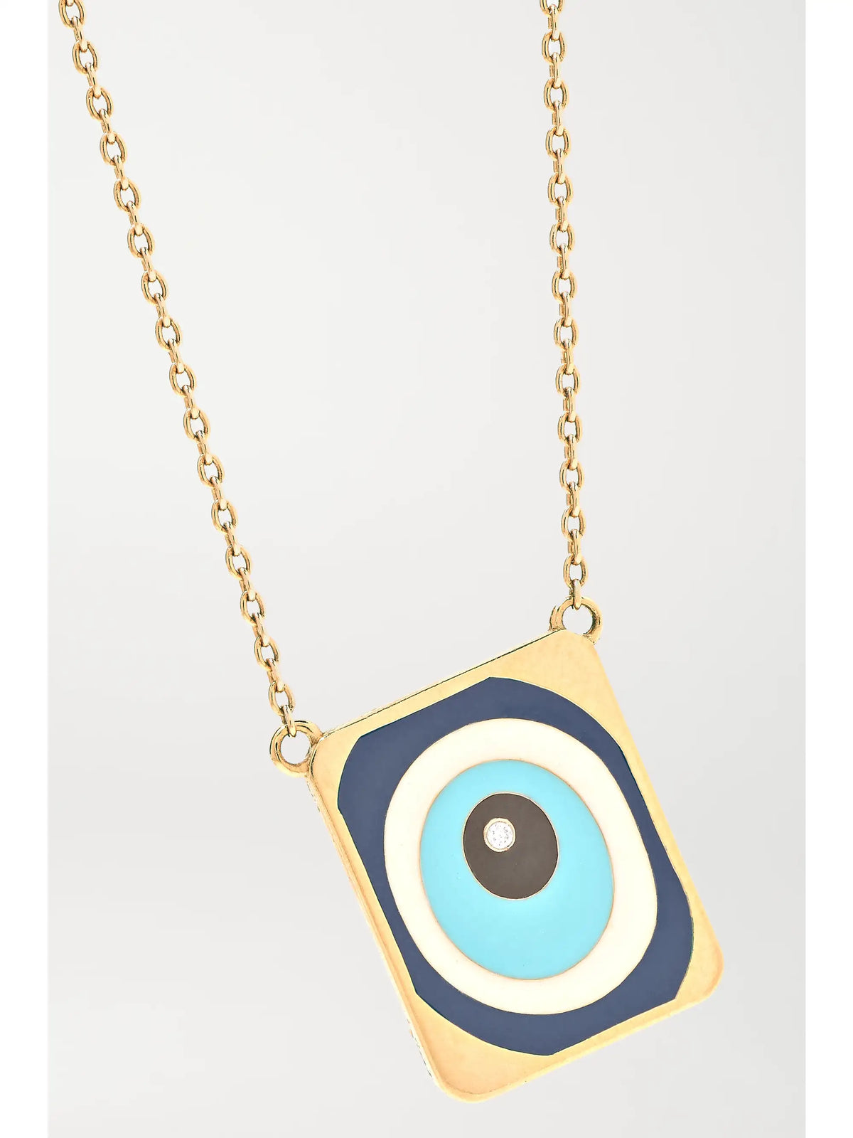 18-karat Rose Gold, Enamel And Diamond Necklace