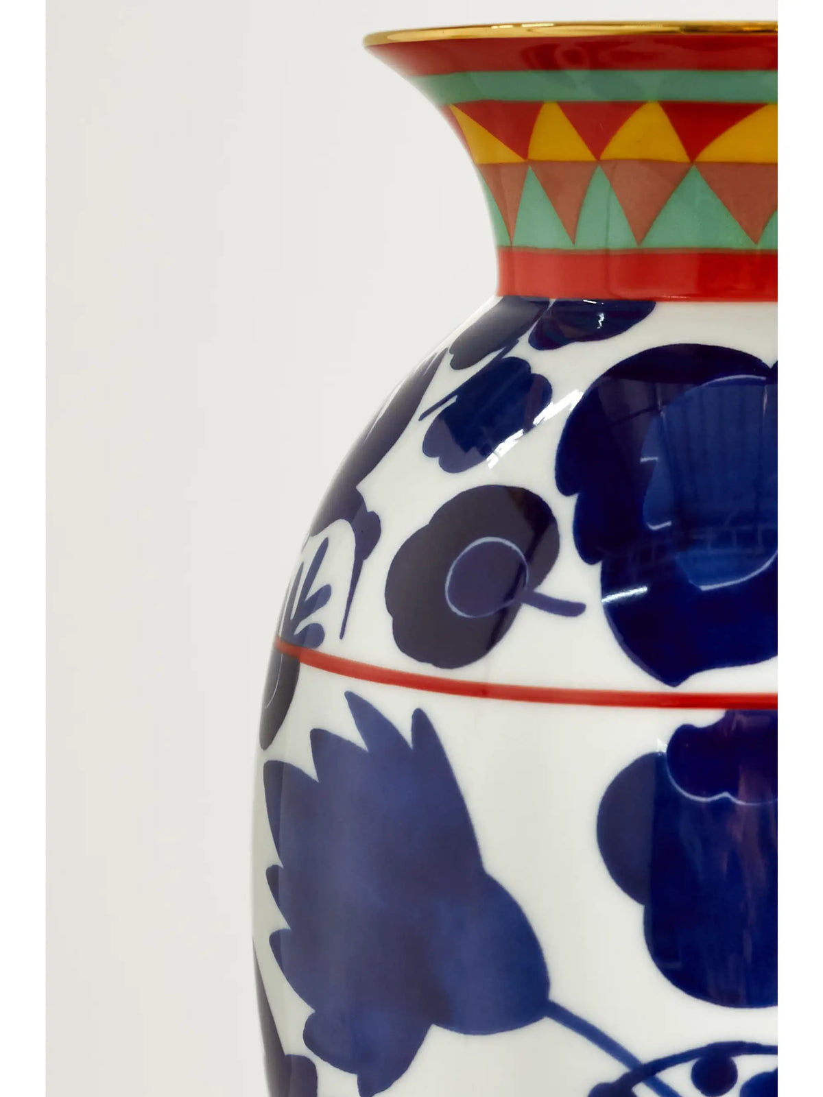 Amphora Gold-plated Porcelain Vase