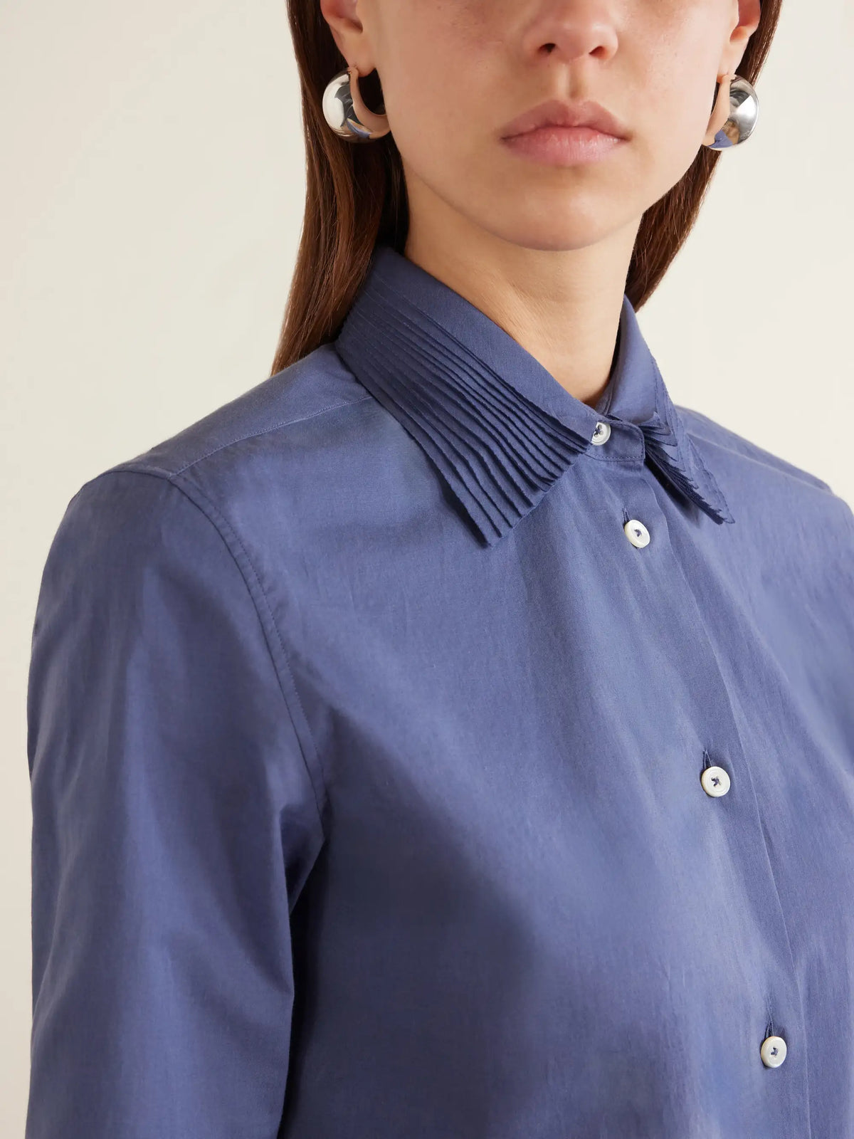 Jil Sander Pleated Cotton Shirt