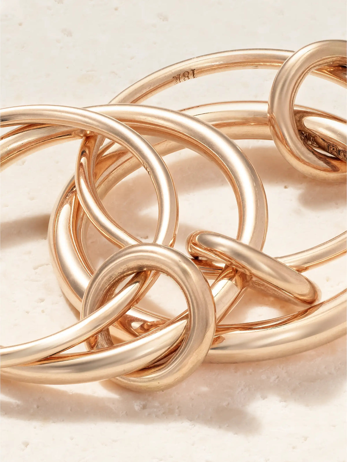 Pisces Set Of Four 18-karat Rose Gold Rings