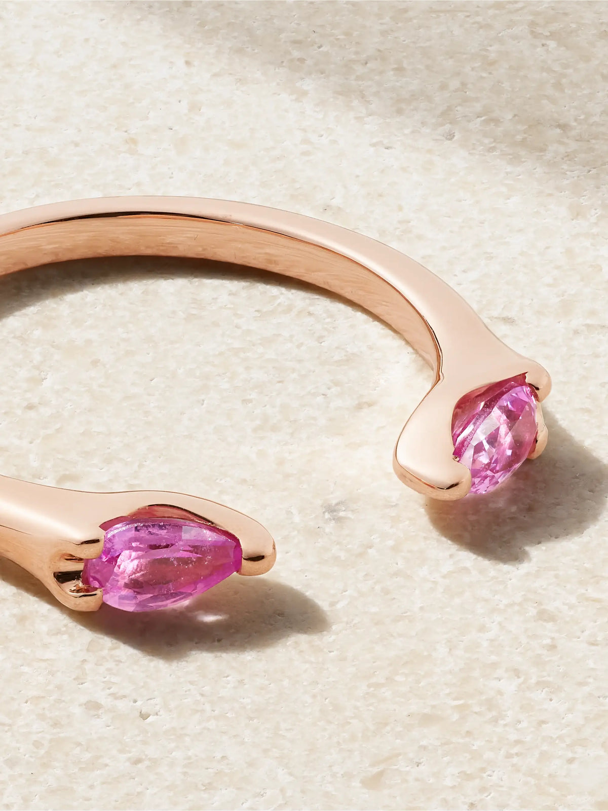 Orbit 18-karat Rose Gold Sapphire Ring