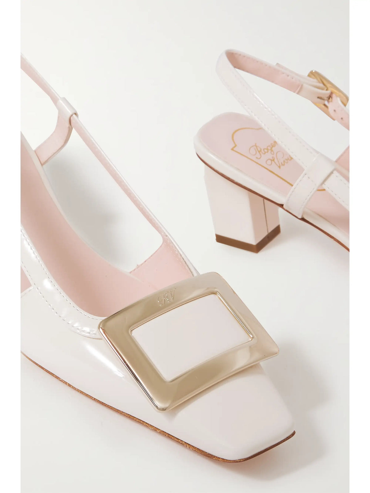 Belle Vivier 45 Patent-leather Slingback Pumps