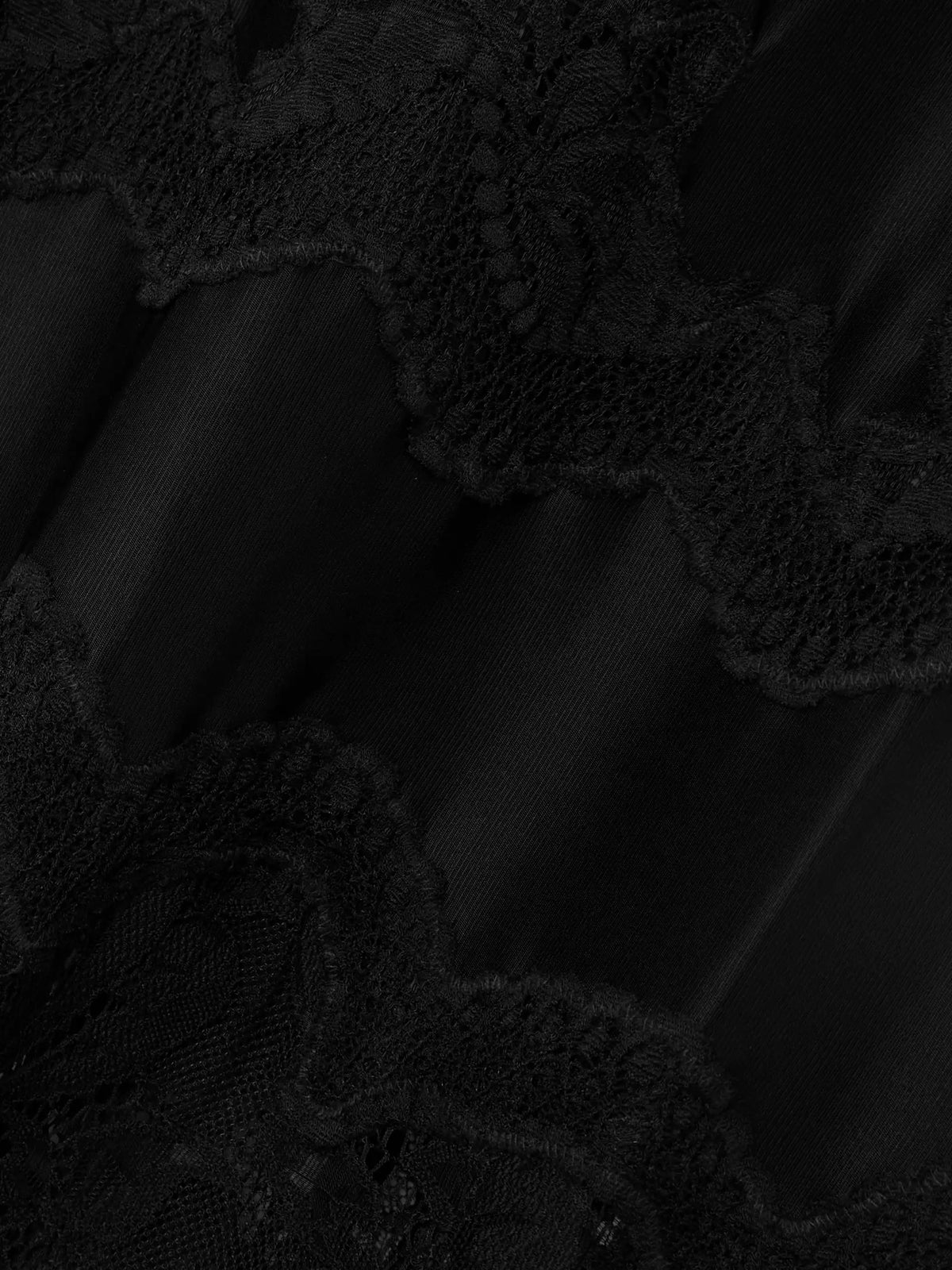 Lace-trimmed Silk-satin Maxi Dress