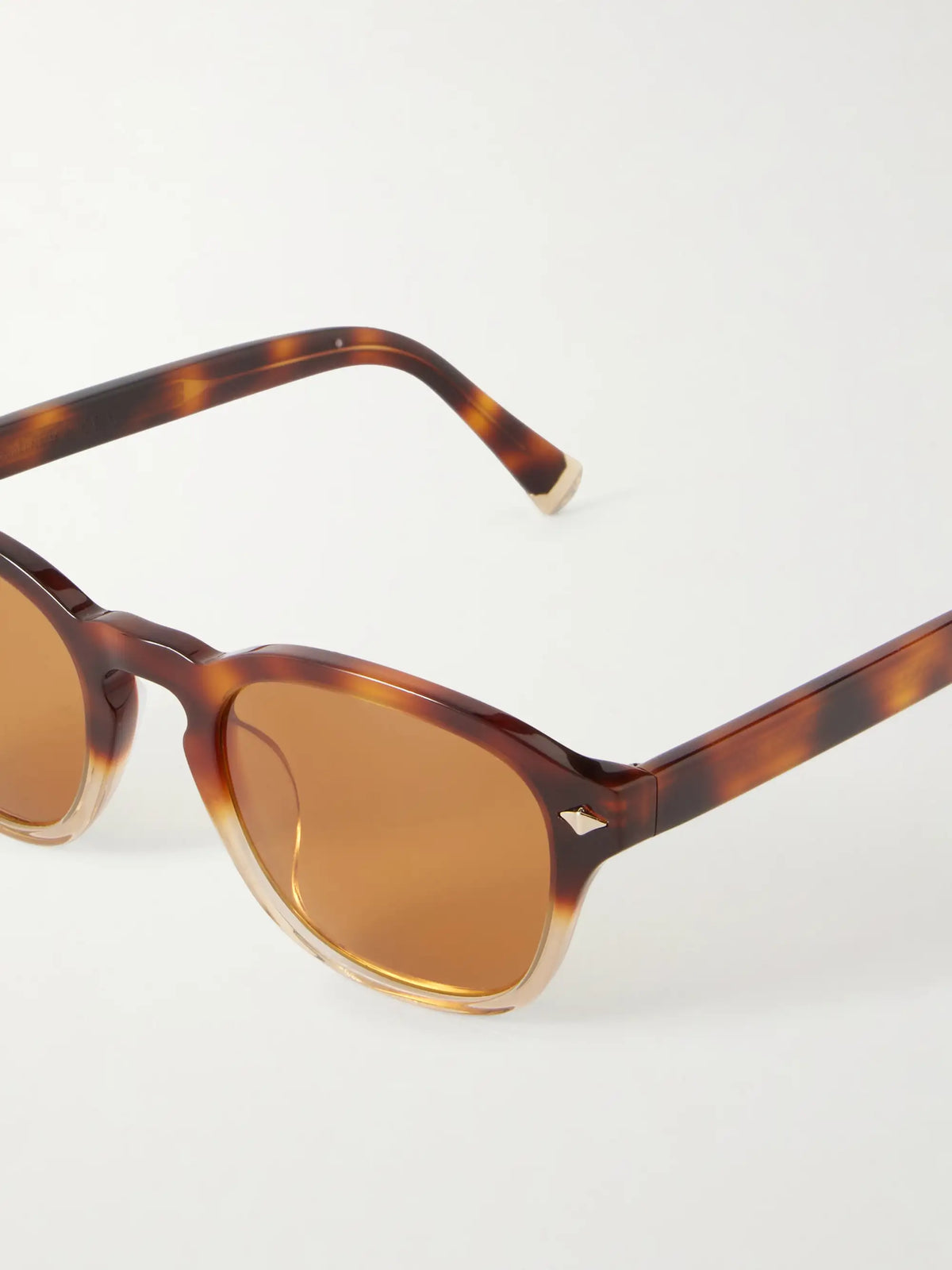 Round-frame Tortoiseshell Acetate Sunglasses