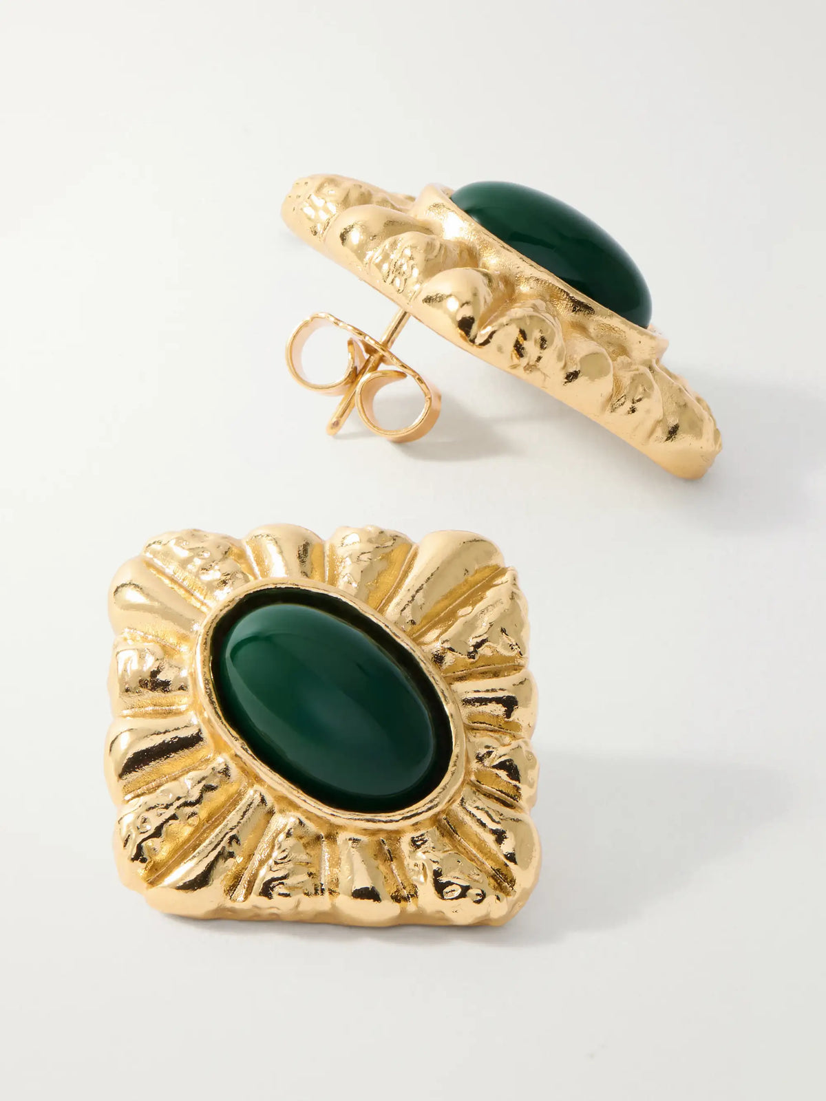 Paola Sighinolfi Sasa Gold-plated Malachite Earrings