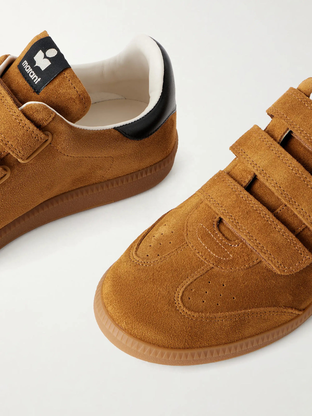 Beth Leather-trimmed Suede Sneakers