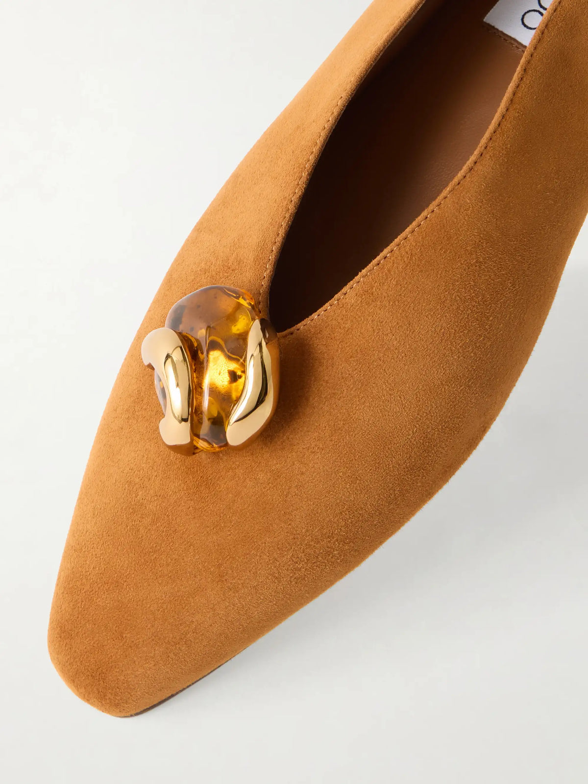 Margot Embellished Suede Ballet Flats