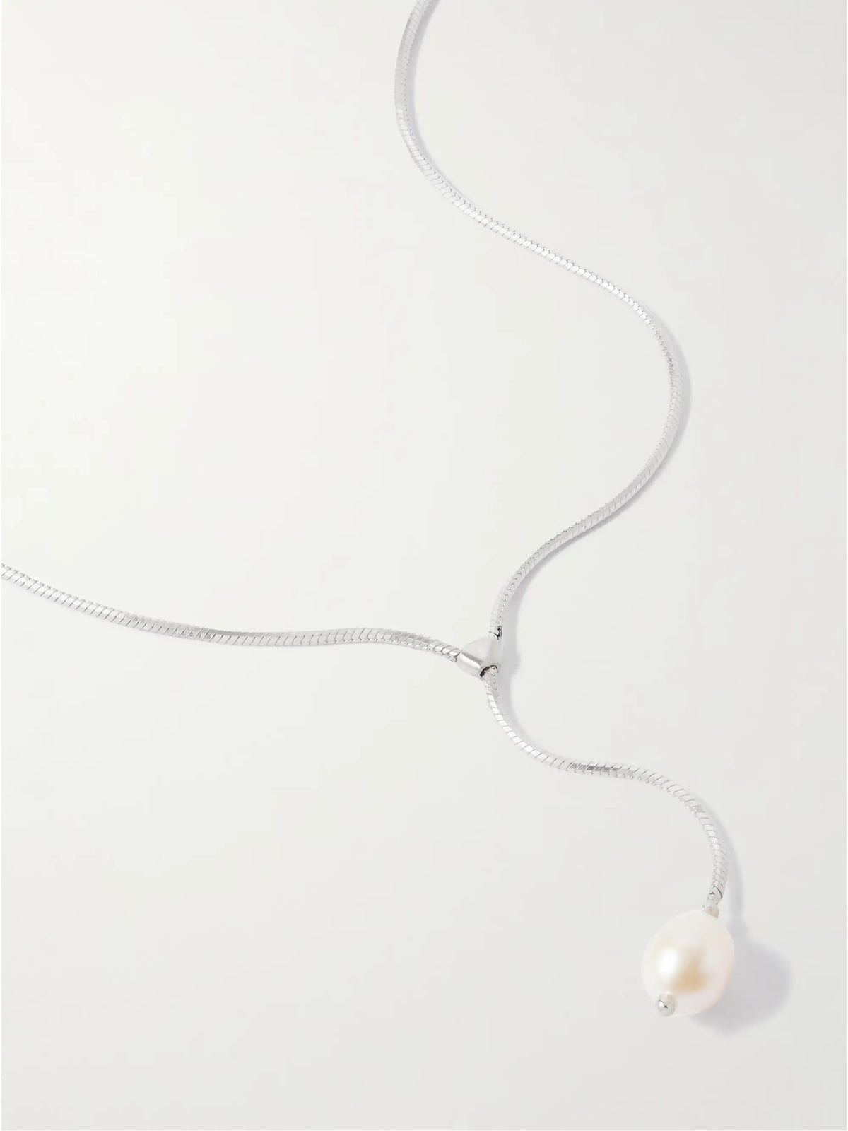 Remier Sterling Silver Pearl Necklace
