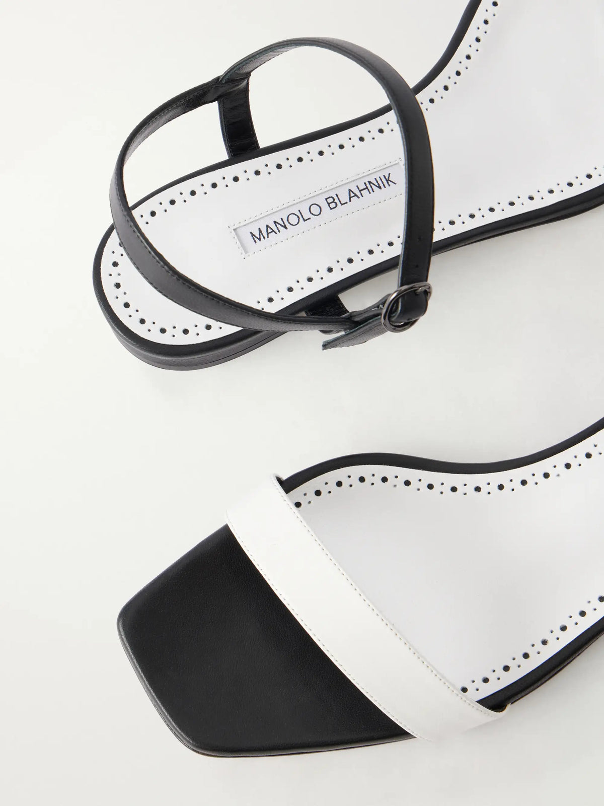 Manolo Blahnik Mabe 10 Leather Sandals