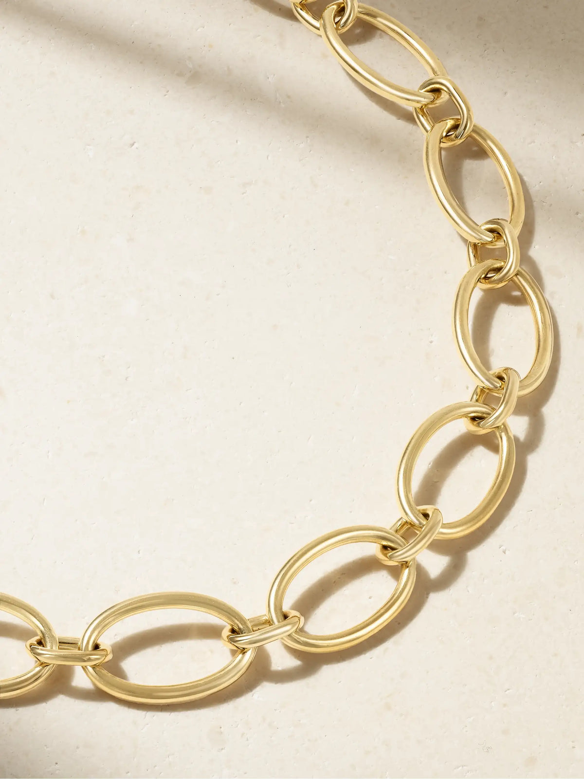 Oval Link Chain 18-karat Gold Necklace