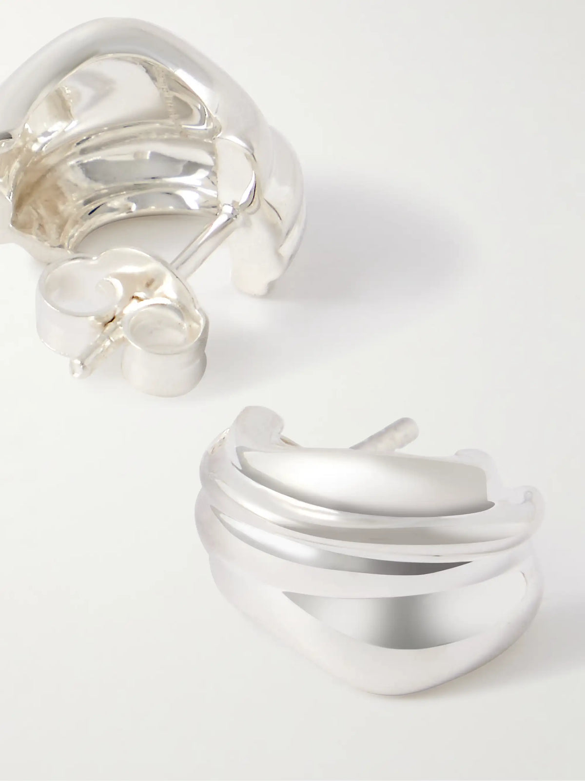 Recycled Silver Hoop Earrings