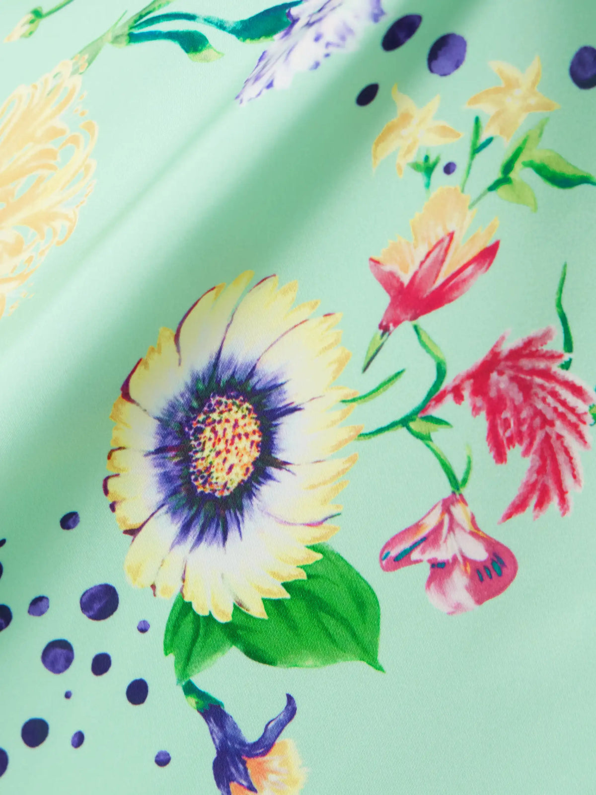 Chain-embellished Floral-print Satin Midi Dress
