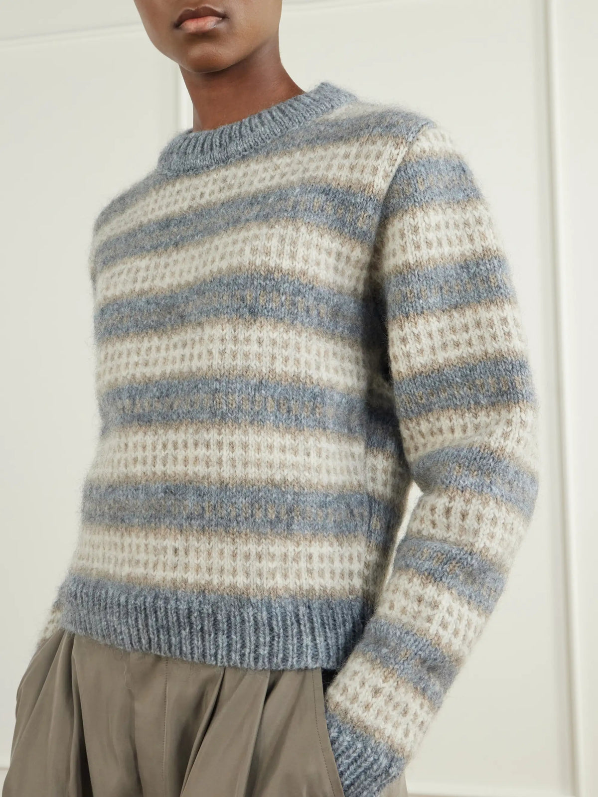 SKALL Svala Striped Wool Sweater