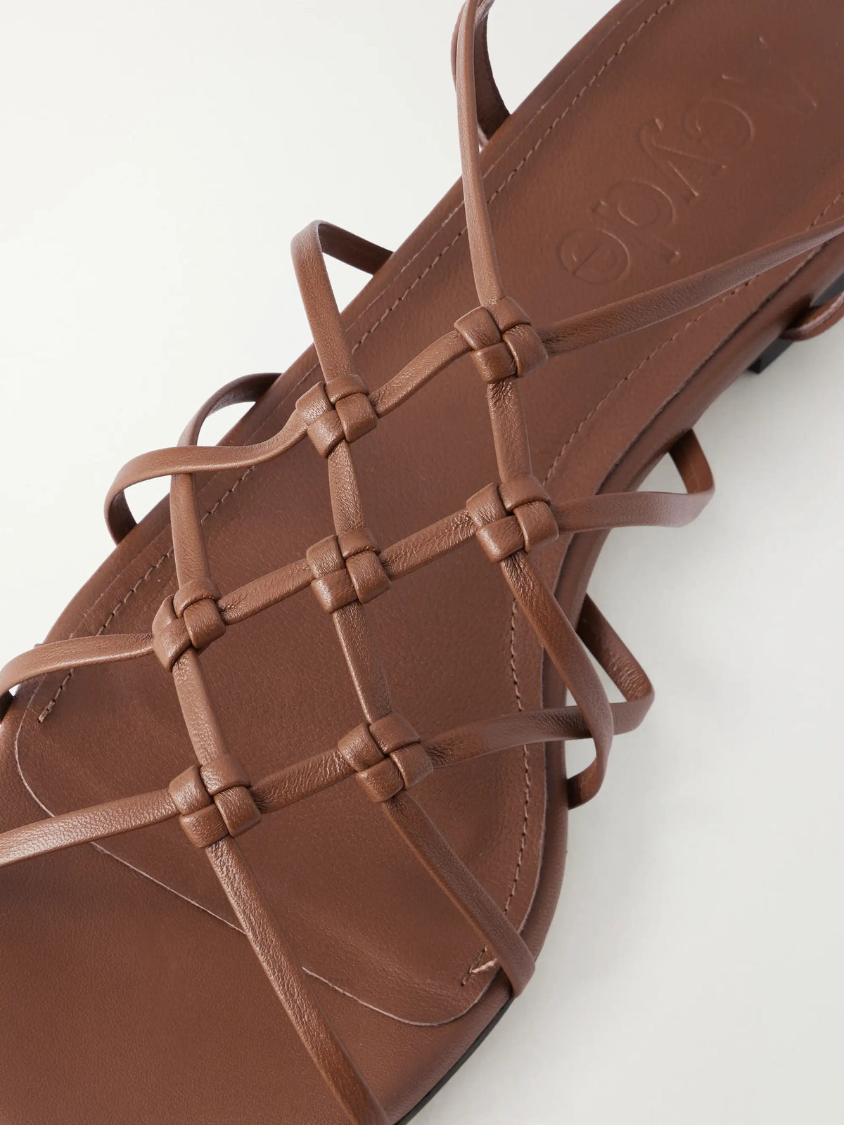 Anisa Leather Flat Sandals