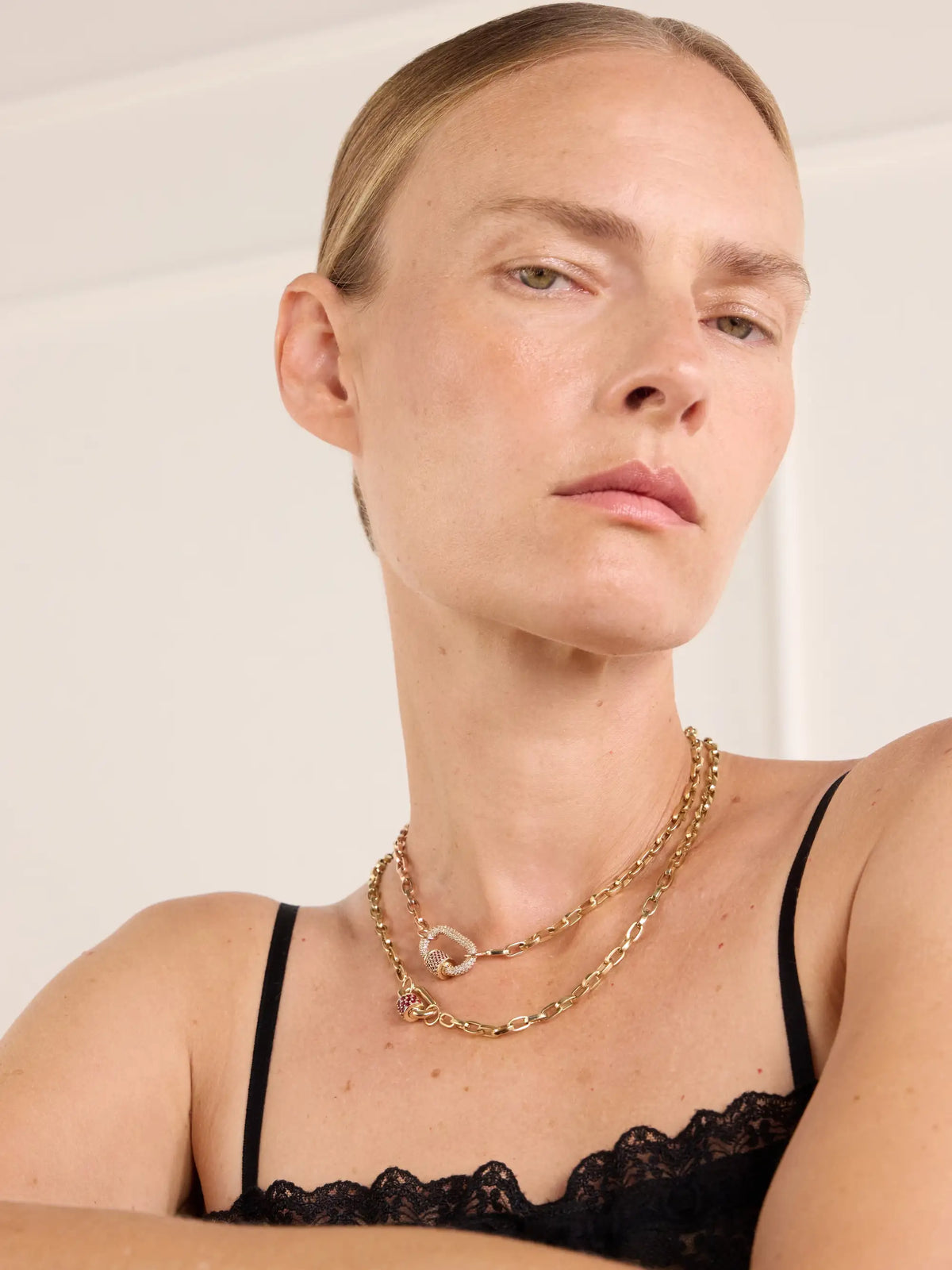 Marla Aaron Biker 14-karat Yellow And Rose Gold Chain Necklace